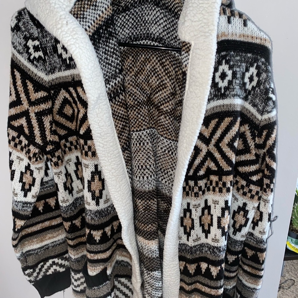 Fuzzy Cardigan Jacket